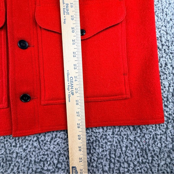 Vintage Filson Mackinaw Wool Cruiser Red Mens 42 Hunting Jacket Seattle USA READ - Picture 16 of 16